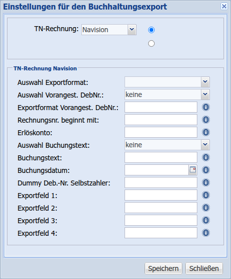 Dialog Navision Gesamtansicht