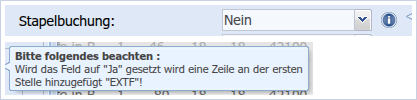 Stapelbuchung