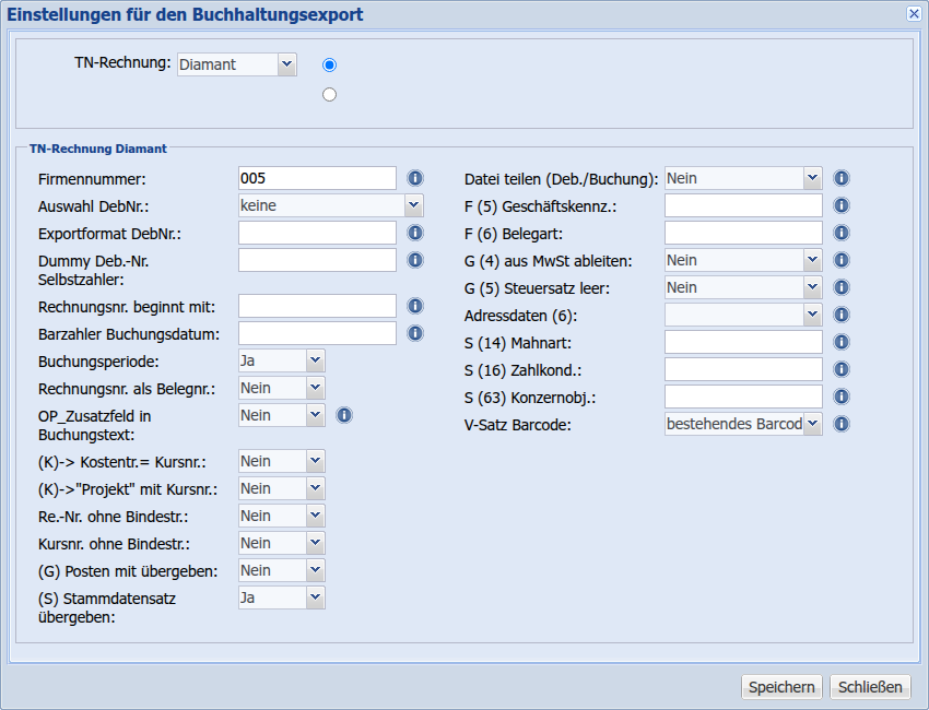 Dialog Diamant Gesamtansicht