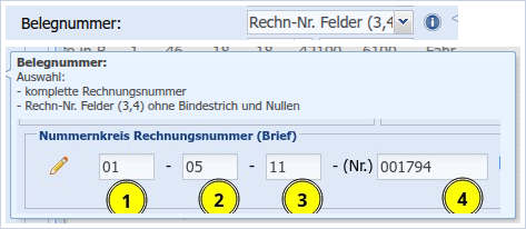 Belegnummer