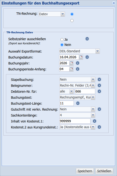Dialog Grundansicht