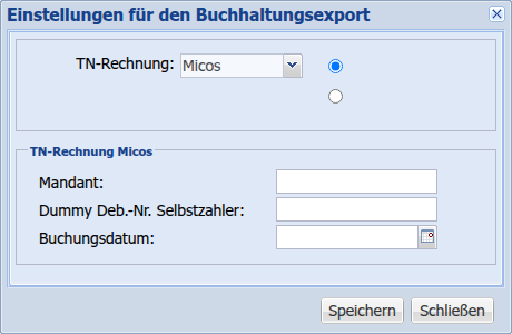 Dialog Micos Gesamtansicht