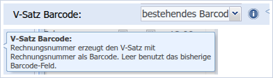 V-Satz Barcode