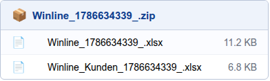 ZIP-Inhalt WinLine