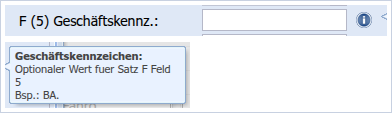 F (5) Geschäftskennz.