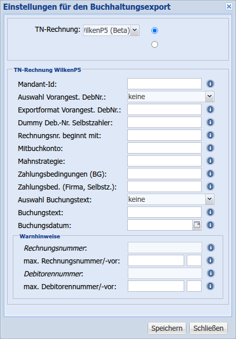 Dialog WilkenP5 Gesamtansicht