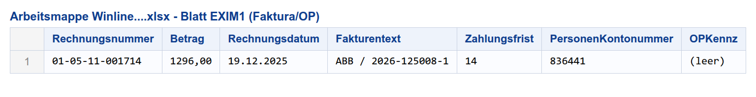 Arbeitsblatt EXIM1